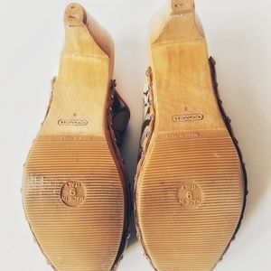 Coach | Shoes | Authentic Coach Signature Stud Wooden Mule | Poshmark